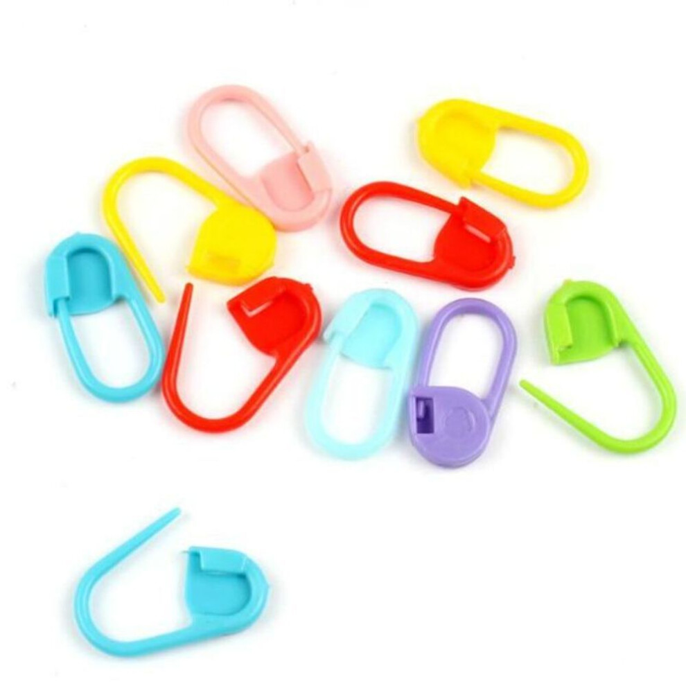 20pcs/pack Colorful Plastic Knitting Crochet Locking Markers Crochet Latch Knitting Tools Needle Clip Hook Diy Hand Sewing Tools