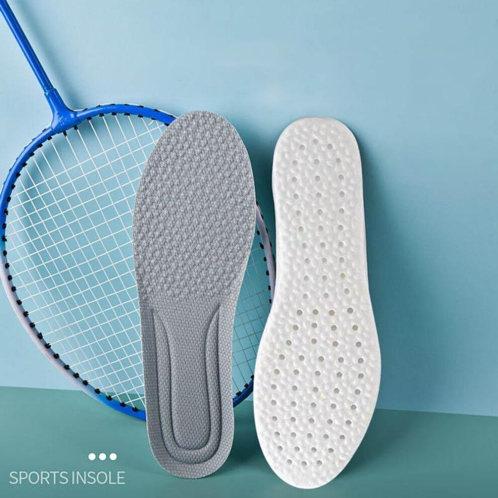 (white, EU 35-36) Comfortable Orthopedic Sport Insoles for Men & Women