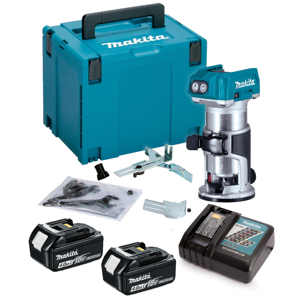 Makita DRT50RMJ 18V LXT Cordless Brushless Laminate Router Trimmer + Makpac Case