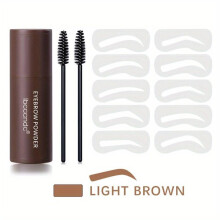 (01# Light Brown) Complete Eyebrow Shaping Kit Long-Lasting Easy-to-Use Brow Enhancers with Stencil and Brush Perfect for Shaping Filling and Defining Your Brows