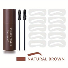 (02# Natural Brown) Complete Eyebrow Shaping Kit Long-Lasting Easy-to-Use Brow Enhancers with Stencil and Brush Perfect for Shaping Filling and Defining Your Brows