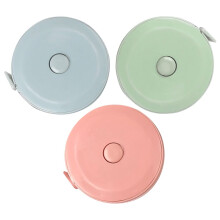 Lot de 3 rubans à mesurer pour couture, 1,5 m, ruban à mesurer souple et rétractable pour couturière