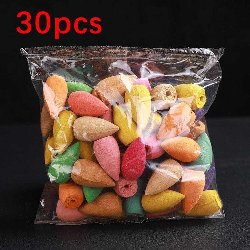 (30pcs) 30/60/100pcs Mixed Incense Cones Used For Oud Backflow Bullet Backflow Incense Burner Cone Smell Incense Mix Aromatherapy
