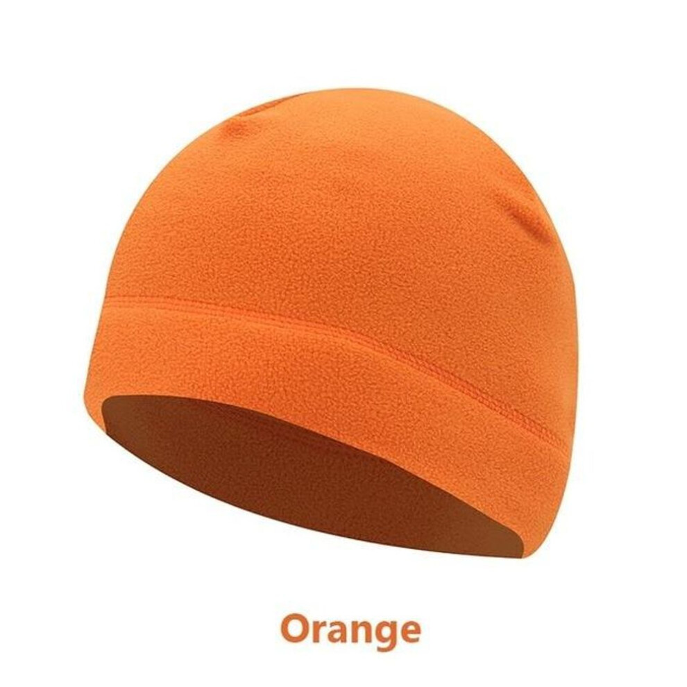 (orange) Fleece Sports Hat for Outdoor Activities