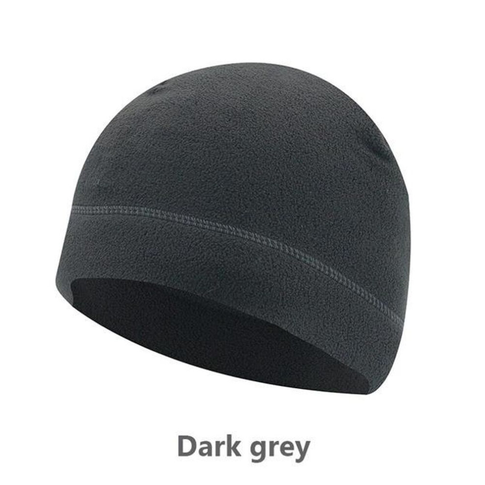 (dark gray) Fleece Sports Hat for Outdoor Activities