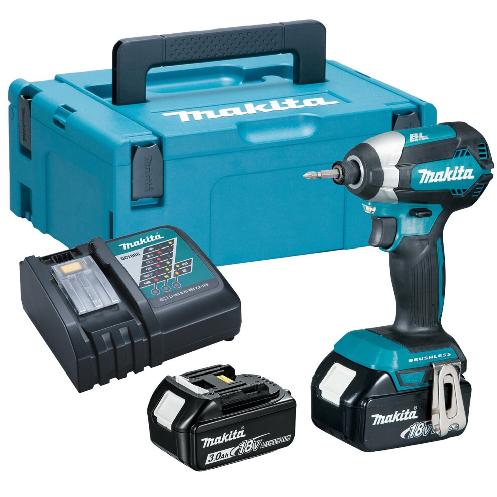 Makita DTD153RFJ 18V LXT Lithium Brushless Impact Driver - 2 x 3.0ah Batteries