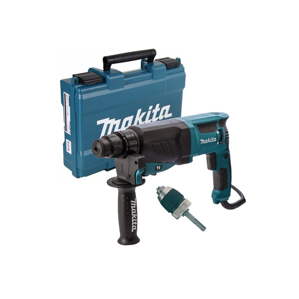 Makita 110v SDS + 3 Mode Rotary Hammer Drill HR2630 Heavy Duty + Chuck + Adaptor