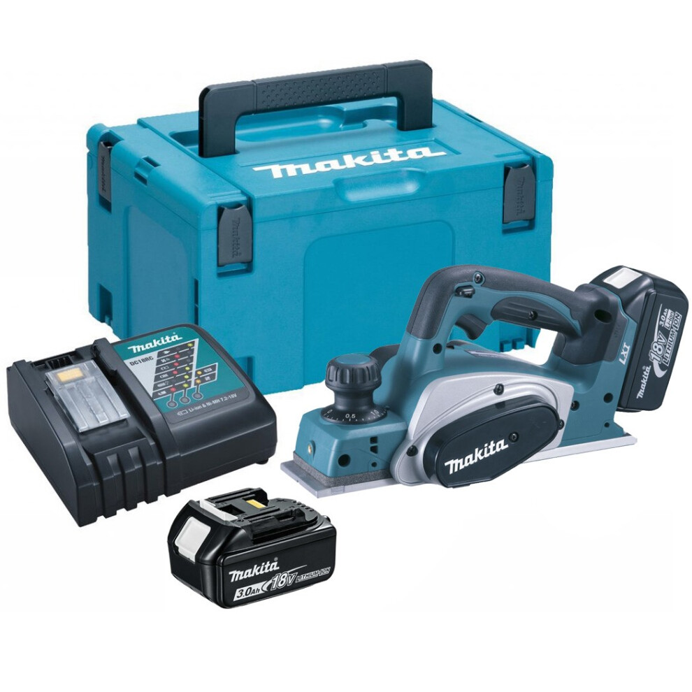 Makita DKP180RFJ 18v Planer LXT Lithium Ion Li-Ion Cordless - 2 x 3.0ah Battery