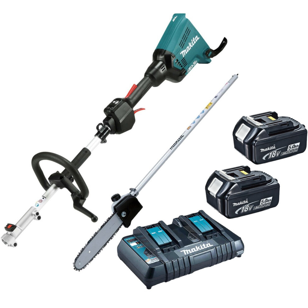 Makita DUX60PT2 Brushless 18v / 36v Cordless Split Shaft Multi Tool & Chainsaw