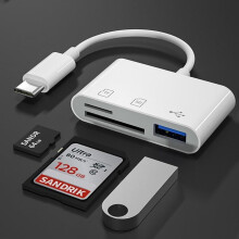 (white) Type-C Adapter TF CF SD Memory Card Reader OTG Writer Compact Flash USB-C for IPad Pro Huawei for Macbook USB Type C Cardreader