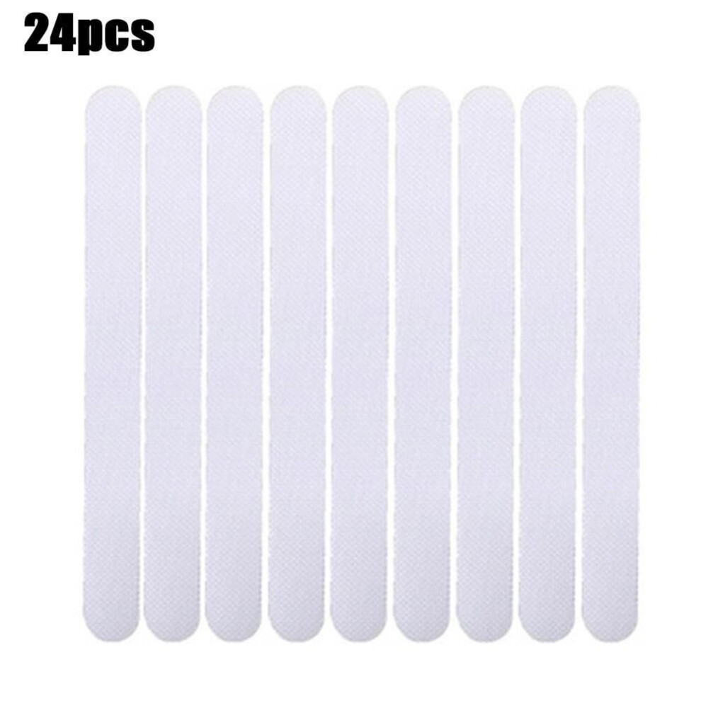 (transparent) 24 Non Slip Bath Mat Grip Stickers Anti Slip Shower Strips Pad Floor Safety Tape