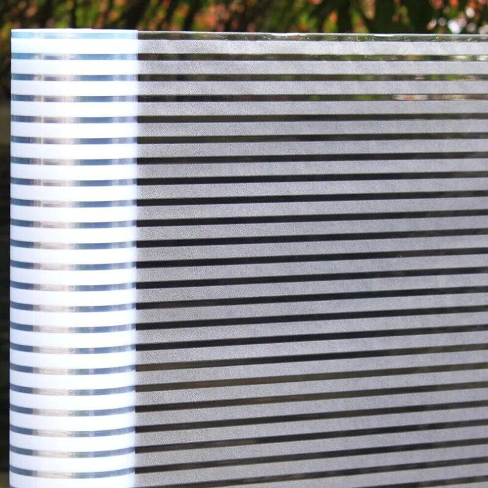 (30x100cm) Striped Frosted Glass Sticker Living Room Bedroom Balcony Office Bathroom Decoration Film Static Glue-free Glass Window Film