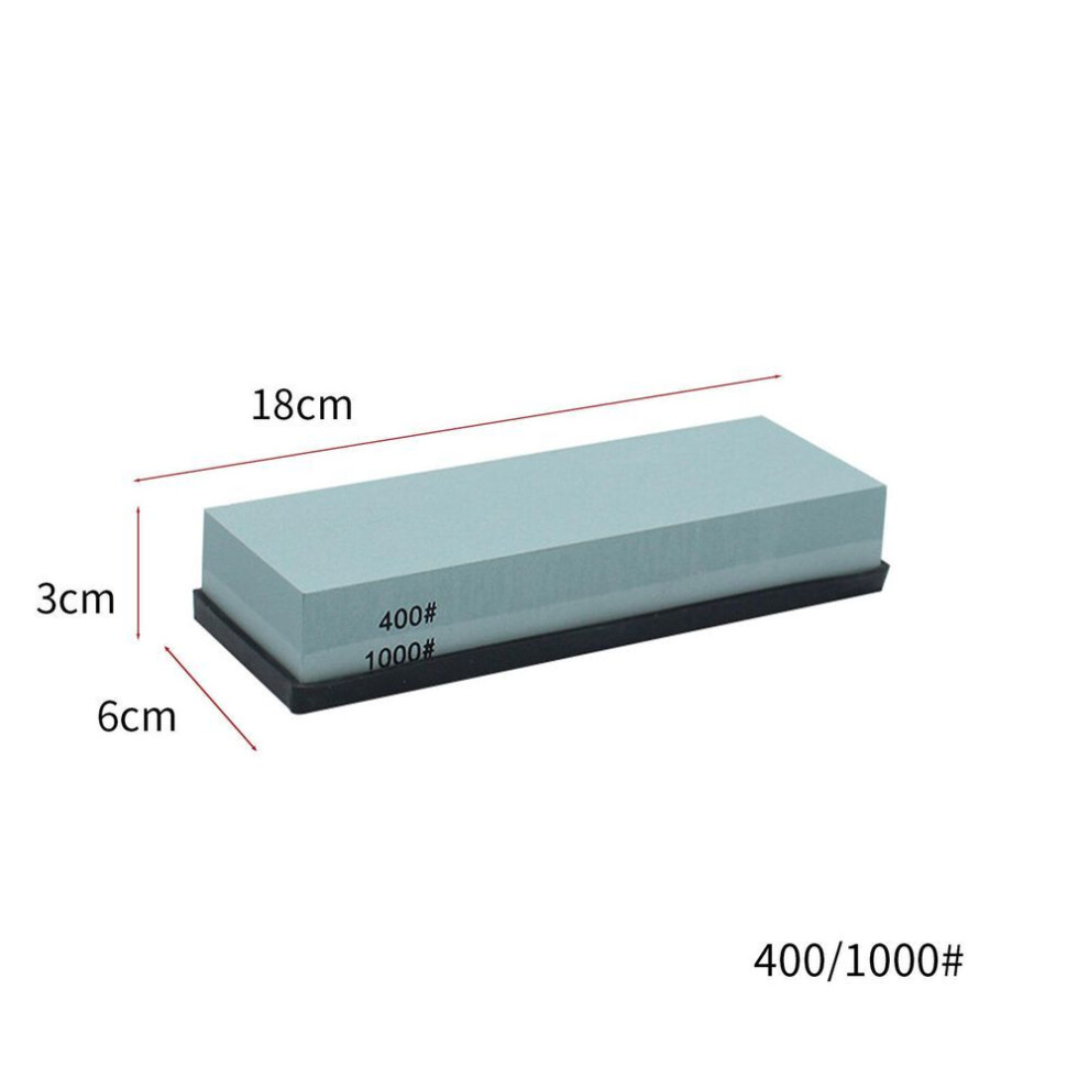 (400/1000) 3in1 Professional Sharpening Stones Knife Sharpener Double-side Whetstone Grinder Stone Watster Stone Angle Guide