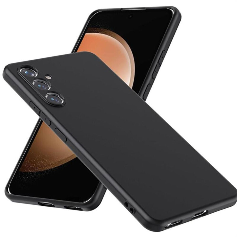 (black, Samsung A35) Ultra Thin Matte Soft Silicone Phone Case Cover For Samsung Galaxy S23 S24 S24+ Ultra A05 A05s A15 A25 A35 A55 4g 5g