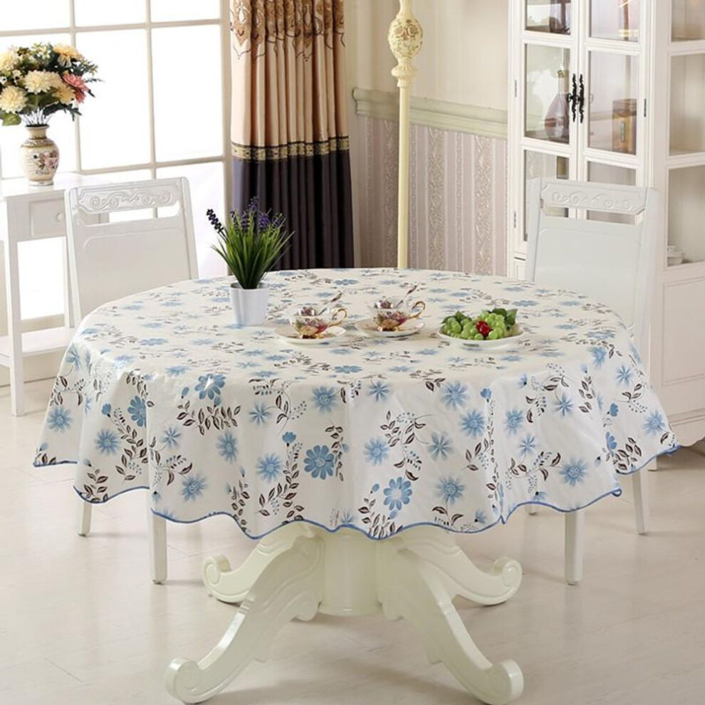 (as the picture, Square 135x135cm) Home Pvc Table Cover Waterproof Table Cloth Birthday Party Kitchen Oilcloth For Christmas Tablecloth Round Kerst Tafelkleed