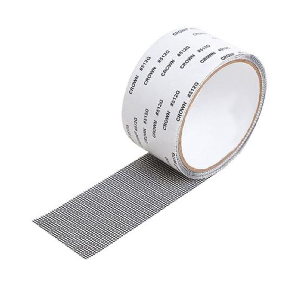 (black) Fiberglass Screen Repair Tape Easy Diy Repairs Damage Fix Free-cutting Tear-resistant Strong Adhesive Mesh Tape For