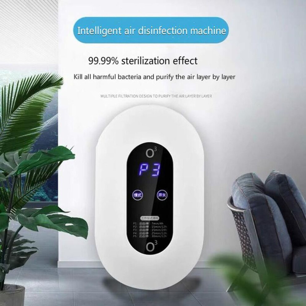 (white) Air Disinfection Machine Ozone Kitchen Sterilization Household Formaldehyde Removal Toilet Pet Deodorizer Small Purifier
