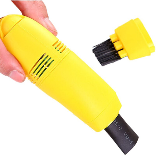 Mini-USB-Staubsauger, Computer-Tastatur-Reiniger für Auto oder Zuhause, gelb