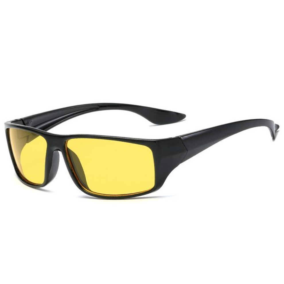 (yellow) Car Anti-glare Night Vision Drivers Goggles Protective Gears Sunglasses Cycling Goggles Night Vision Glasses Eyewear