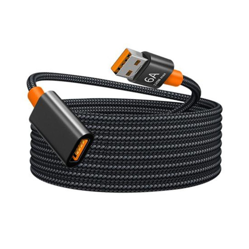 Durable USB Extension Cord Braided Nylon 150cm Charging