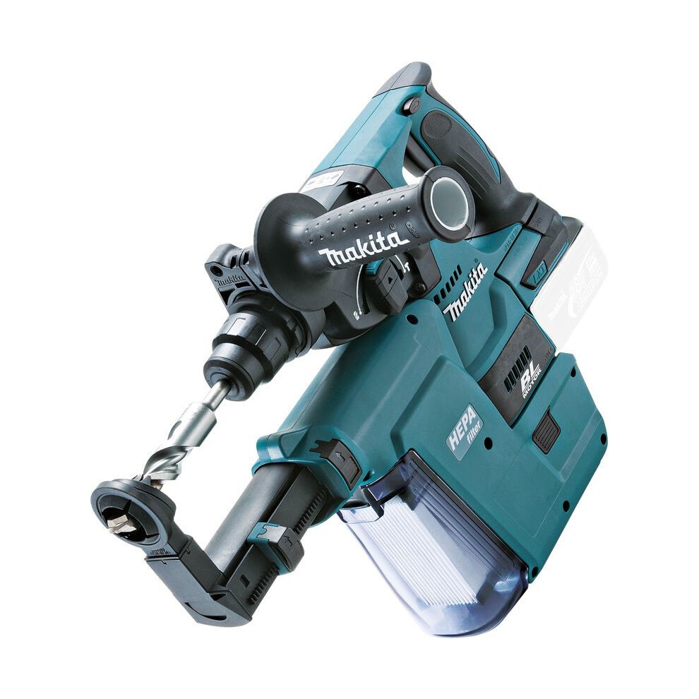 Makita DHR242Z 18v LXT Brushless Rotary Hammer Drill + DX01 Dust Extractor Unit