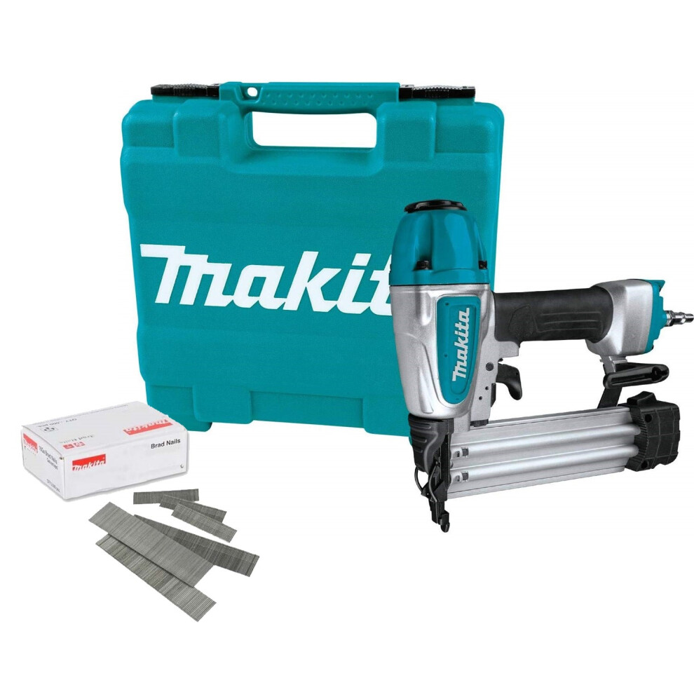 Makita AF506 18g Gauge Brad Air Pin Nailer with 30mm 18g Nails and Accessories