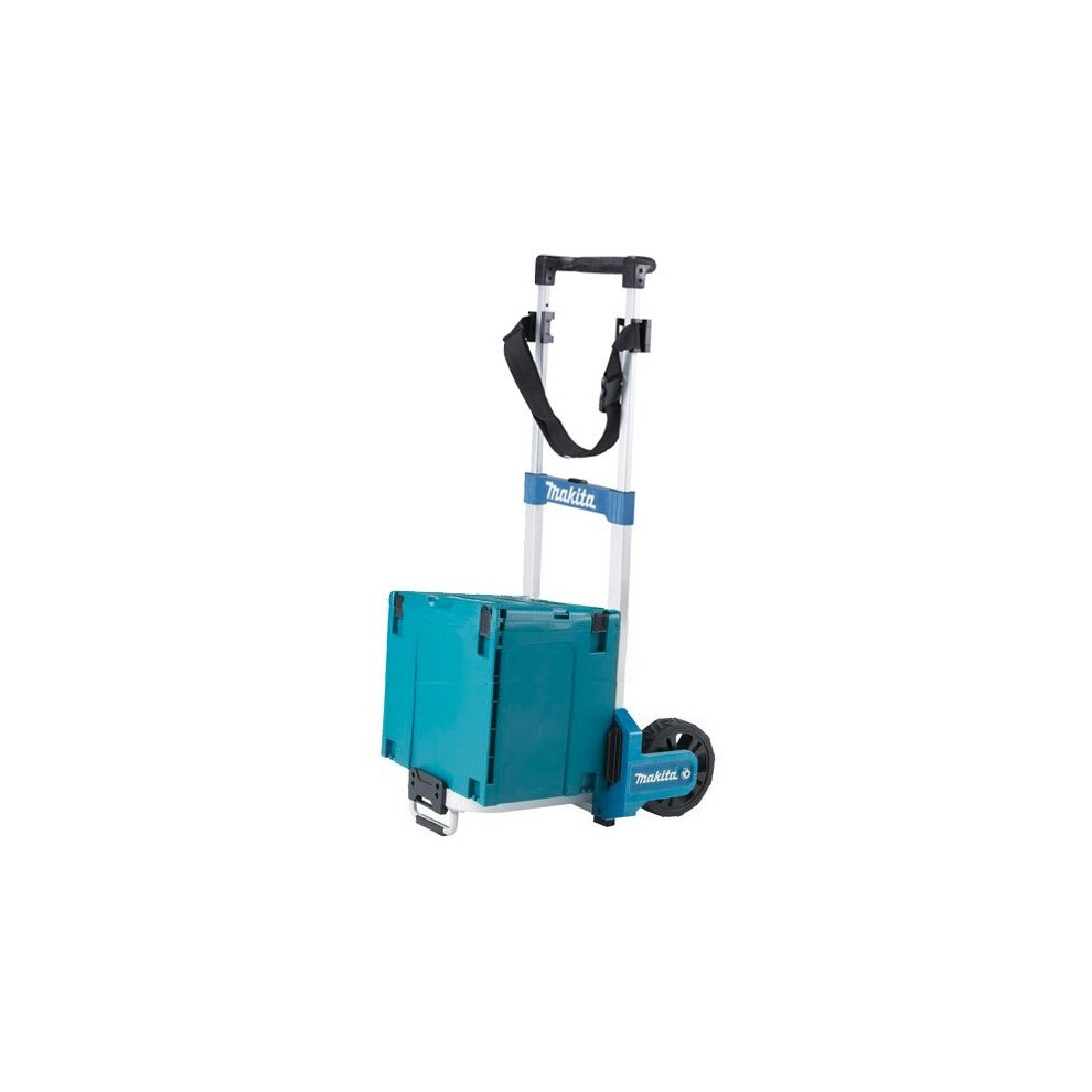 Makita Foldable MakPac Case Trolley Sack Truck with Belt + Deep Makpac 4 Case