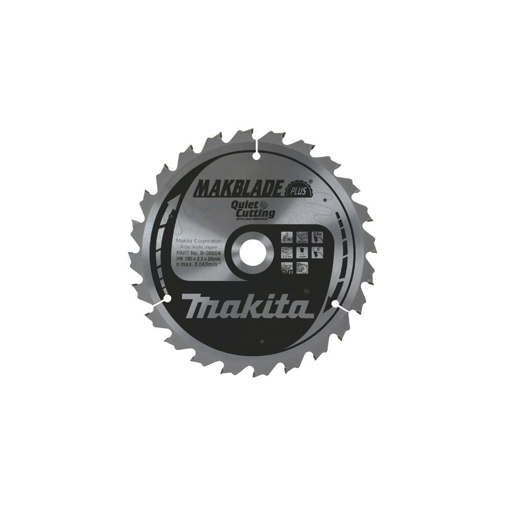 Makita 260mm x 30mm x 60T Circular Saw Blade B-09020 for LS1018 LS1013 LS1040