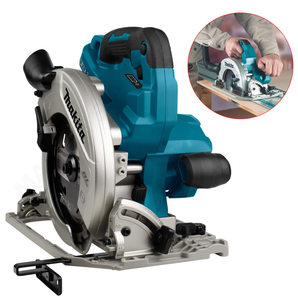 Makita DHS782Z Twin 18v / 36v 190mm Brushless Circular Saw Inc Guide Rail Base