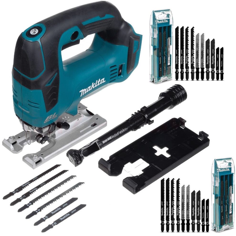 Makita DJV182Z 18v LXT Brushless DC Motor Top Handle Jigsaw Bare 26 Mixed Blades