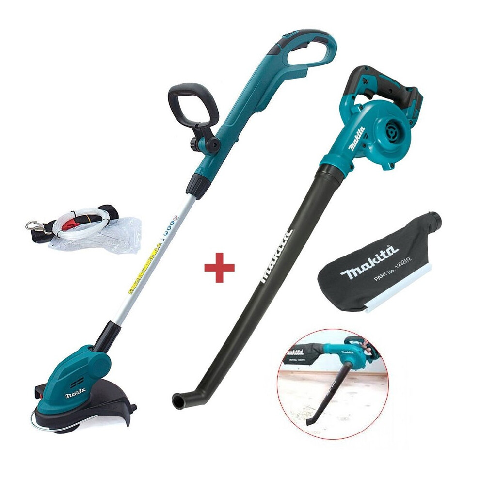 Makita DUR181Z LXT 18v LXT Cordless Grass Line Trimmer Strimmer + Blower Vacuum