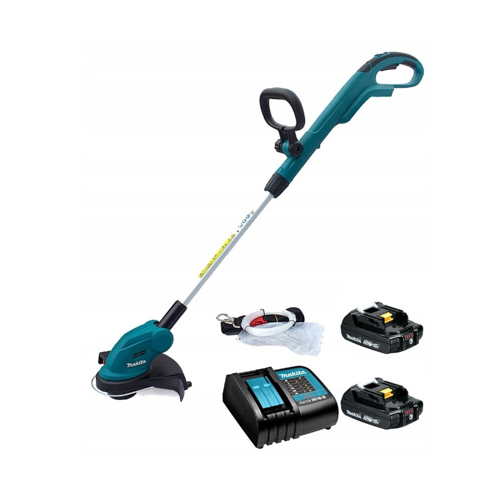 Makita DUR181 LXT 18v Cordless Line Trimmer Strimmer 2 x 2.0Ah Batteries Charger
