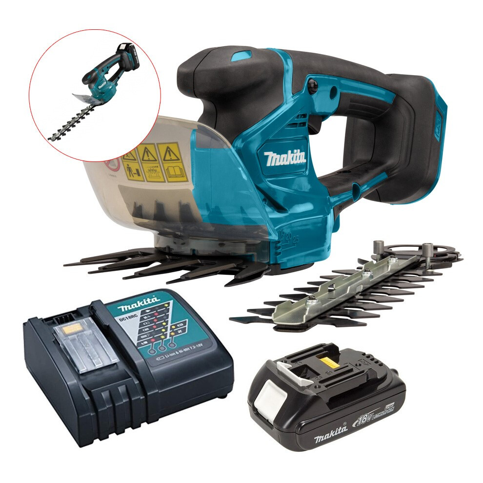 Makita DUM111 18v Lithium Cordless Pruner Hedge Cutter Grass Shear - 1x 2.0ah