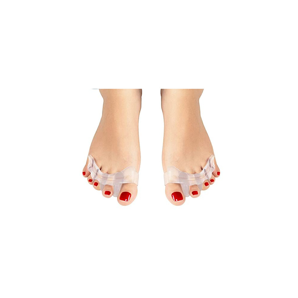 Lifeasy Toe Spacer, 5 A Pair Hallux Valgus Toe Gel Corrector Hammer Claw Toe Spacer For Women And Men Instant Pain Relief Toe Spacers