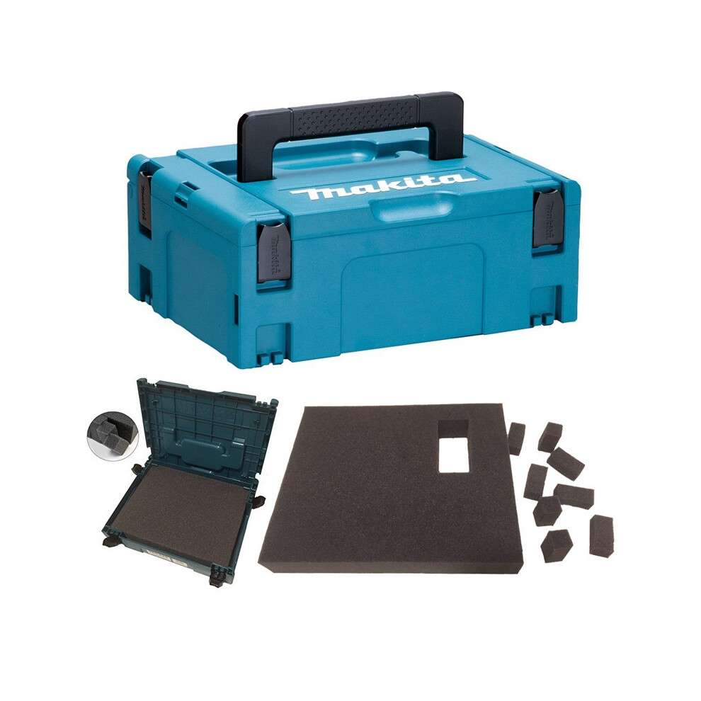 Makita MAKPAC Stacking Connector Tool Case Systainer TYPE 2 + Foam Insert