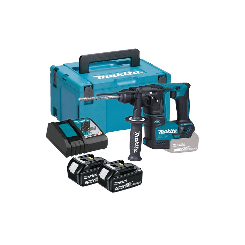 Makita DHR171RMJ 18V Cordless Brushless SDS Plus Rotary Hammer Drill - 2 x 4.0ah