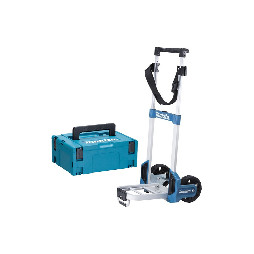 Makita Foldable MakPac Case Trolley Sack Truck with Belt + Makpac 2 Case