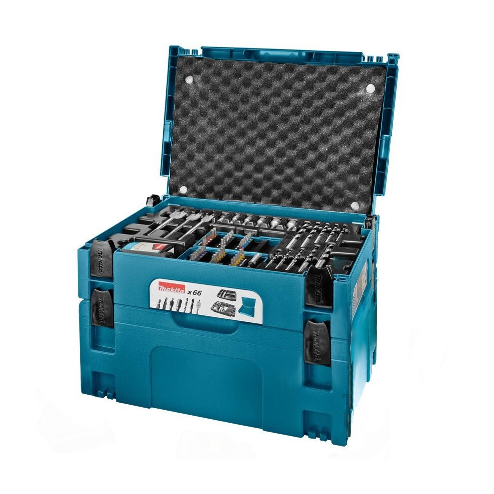 Makita Makpac 66 Piece Drill Screwdriver Accessory Set + Combi Drill Case +Inlay