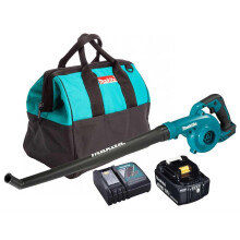 Makita DUB186Z 18v Cordless Garden Leaf Blower Li-Ion + 1 x 3.0ah, Charger + Bag