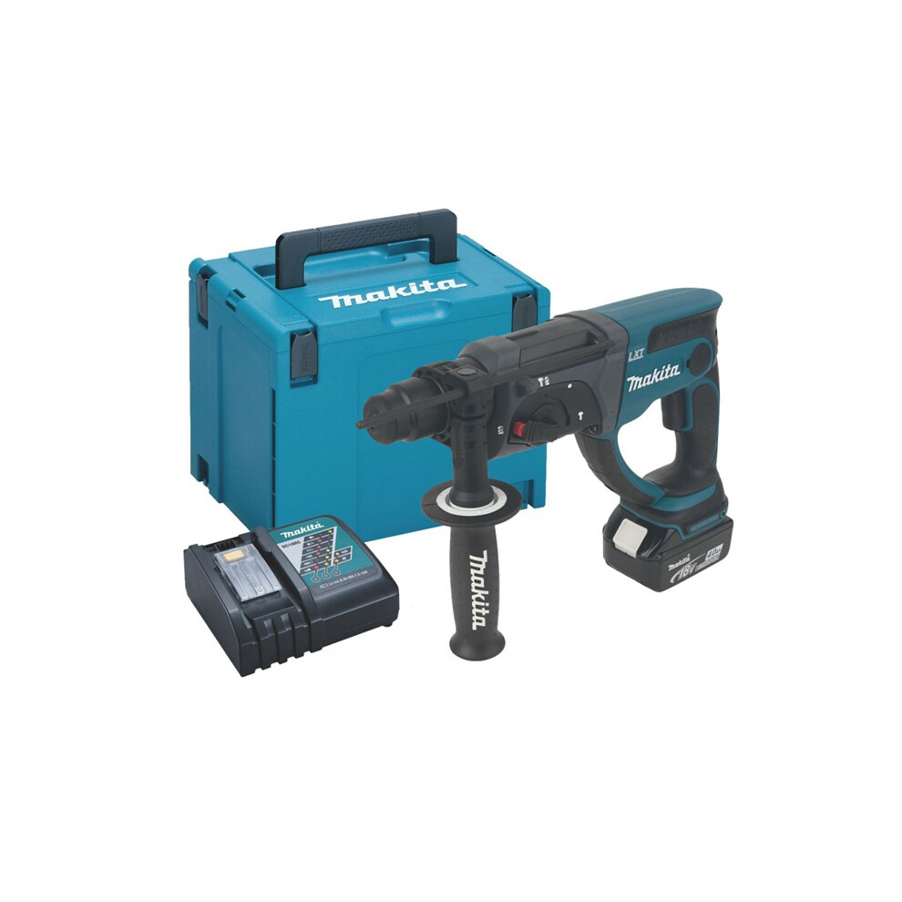 Makita DHR202 18V LXT Lithium 2kg SDS Hammer Drill + 1 x 4.0 Battery + Case