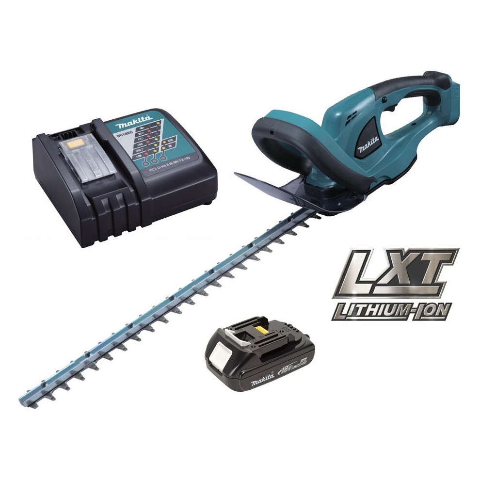 Makita DUH523 LXT 18v Li-Ion Cordless Hedge Cutter 52cm + Battery + Charger