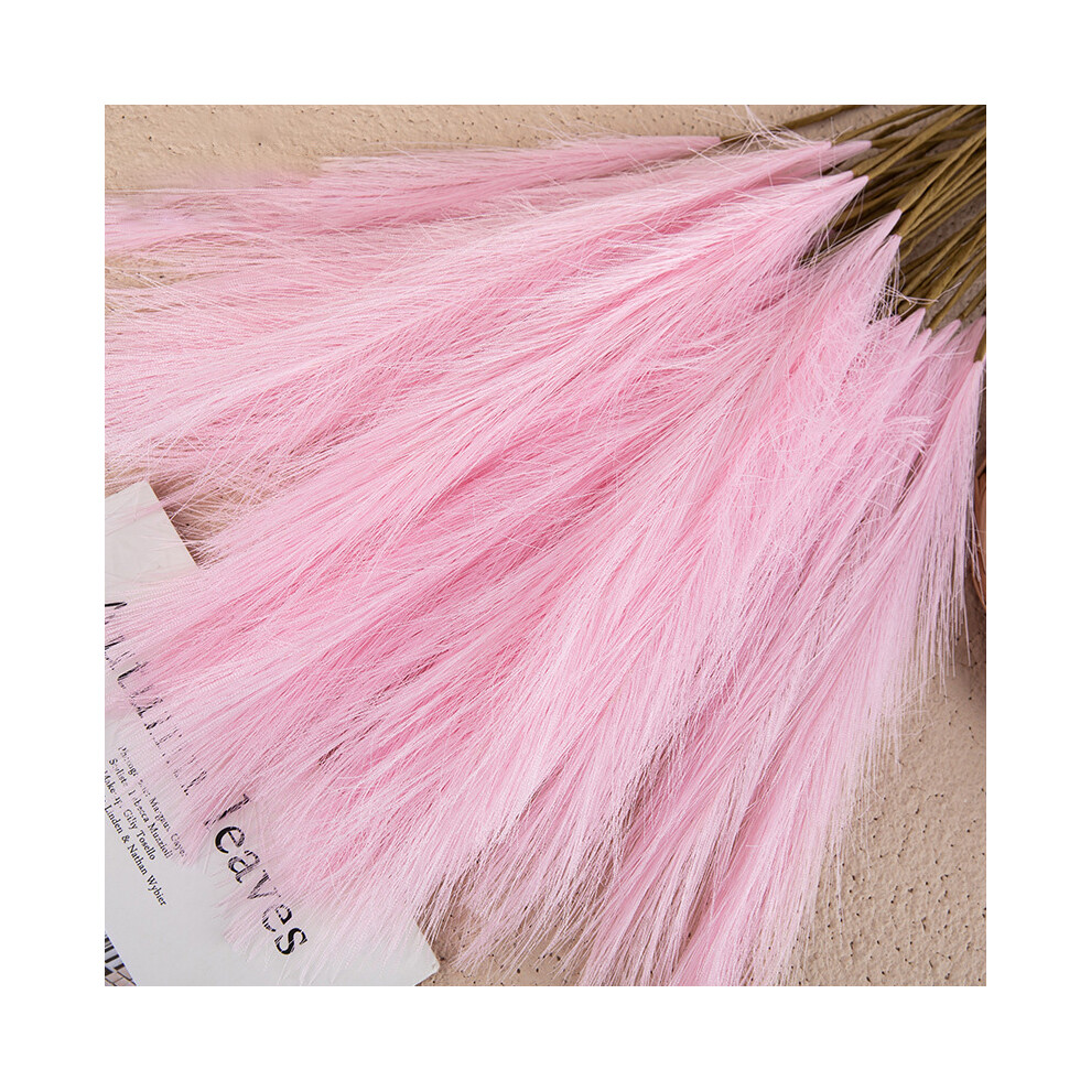 (F, 5PCS) 55CM 5/1PCS Fluffy Pampas Grass Boho Decor Flower Fake Plant
