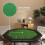 SPORTNOW 8 Player Foldable Poker Table with Cup Holders, Green 5