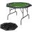 SPORTNOW 8 Player Foldable Poker Table with Cup Holders, Green 2