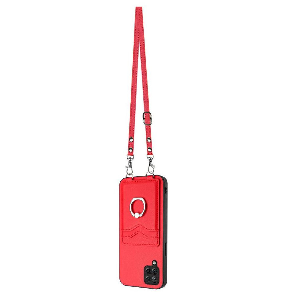 (Red) Compatible Case For Samsung Galaxy A12 Accurate Incision High Quality Kickstand Function Unique Red 764549437030