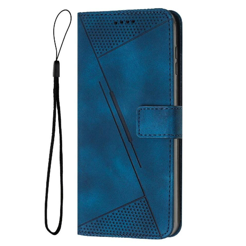 (Blue) Flip Case For Iphone 16E Kickstand Wallet Card Insertion Pu Leather Blue 764549438075