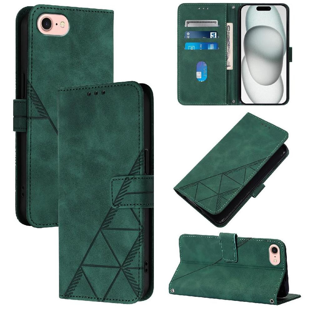 (Green) Case For Iphone 16E Pu Leather Wallet Cover Credit Card Holder Flip Folio Book Protective Green 764549438396