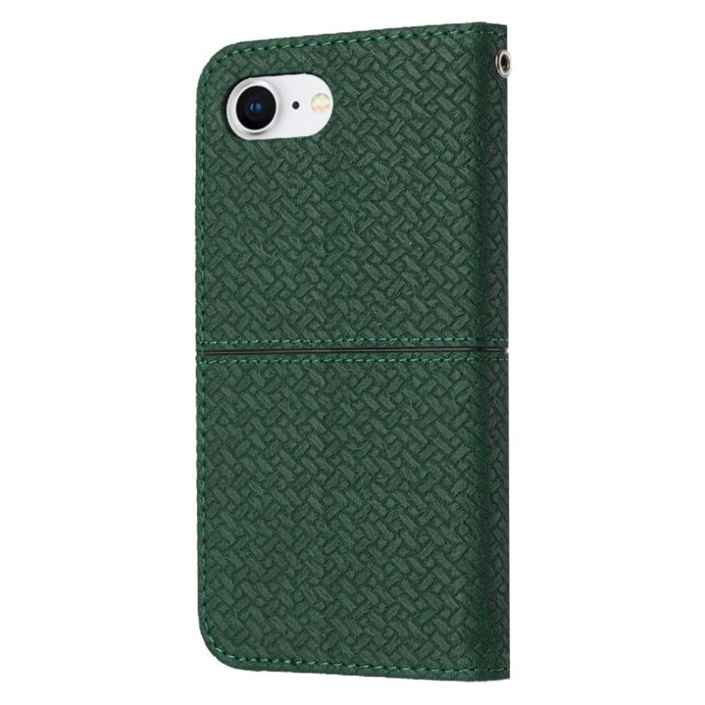 (Green) Case For Iphone 16E Hand Wallet Flip Folio Book Pu Leather Cover Credit Card Holder Green 764549438556