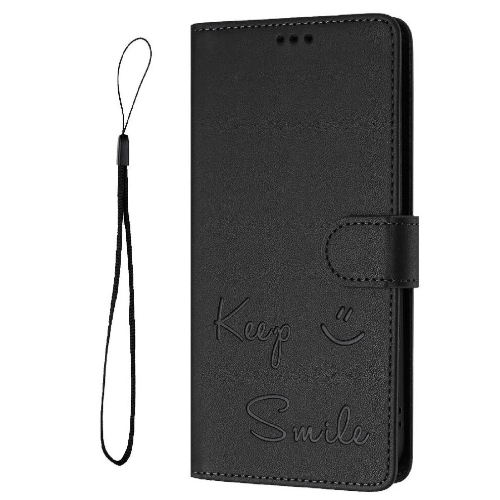 (Black) Case For Iphone 16E Flip Cover Card Holder Wallet Rfid Blocking Pu Leather Black 764549439003