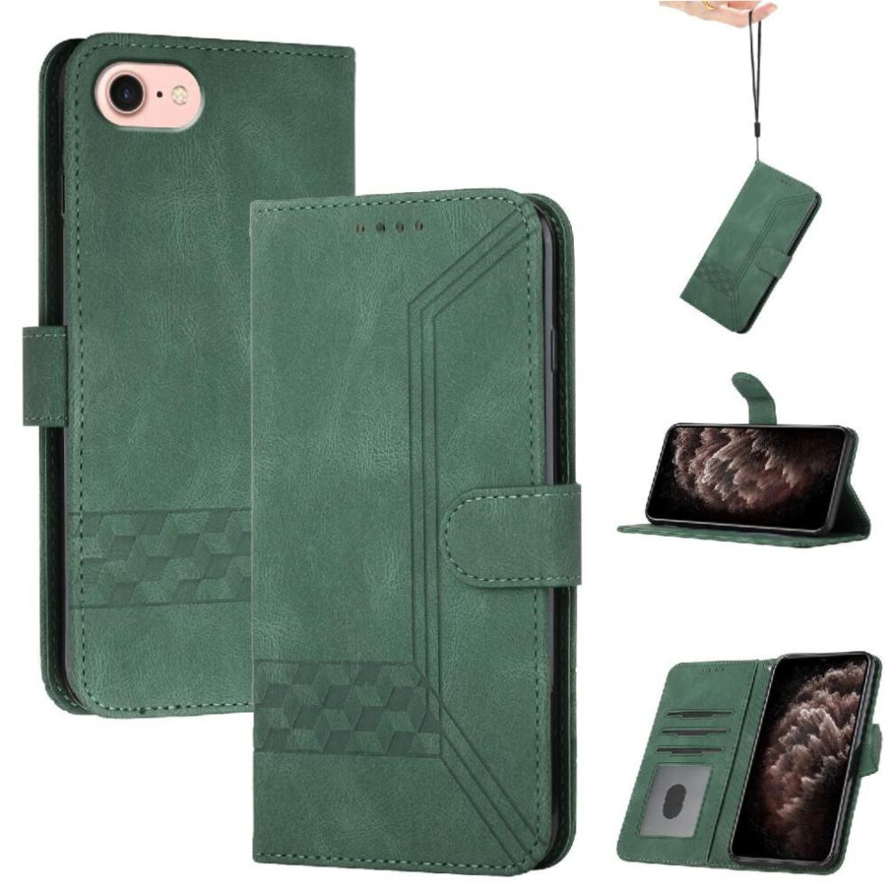 (Green) Compatible With Iphone 16E Card Cover Pu Leather With Handy Stand Feature Wallet Green 764549439690